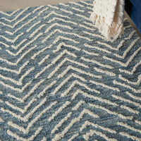 Colorado CLR02 Indigo Ivory Wool Rug