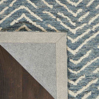 Colorado CLR02 Indigo Ivory Wool Rug