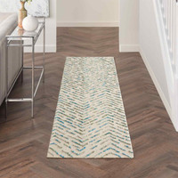 Colorado CLR02 Ivory Green Wool Rug