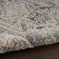 Lynx LNX01 Ivory Charcoal Thin Classic Rug