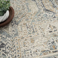 Lynx LNX01 Ivory Charcoal Thin Classic Rug