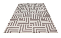 Lugano LUG01 Silky Modern Geometric Rug