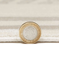 Lugano LUG05 Silky Modern Light Grey Ivory Rug