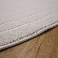 Pebble Shape White Rug Geo 6161