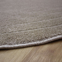 Pebble Shape Beige Floor Rug Geo 9191