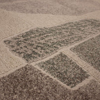 Soft Sheen Grey White Green Milano Rug 6141