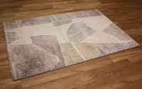 Soft Sheen Modern Brown Grey Milano Rug 6191