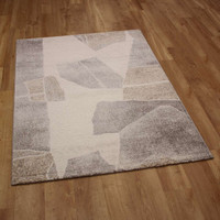 Soft Sheen Modern Brown Grey Milano Rug 6191
