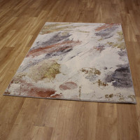 Silky Cream Gold Rust Multi Stella Rug JC990