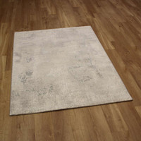 Luxurious Pearl Ivory Grey Canyon Rug 6484