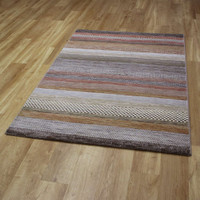 Golden Rustic Hardwearing Modern Galleria Rug 9248
