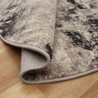 Luxurious Grey Ivory Abstract Canyon Rug 6626