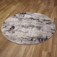 Luxurious Grey Ivory Abstract Canyon Rug 6626