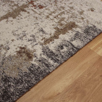 Cream Grey Neutral Terracotta Thick Mehari Rug 6787