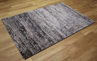 Luxurious Charcoal Silver Blue Canyon Rug 3575