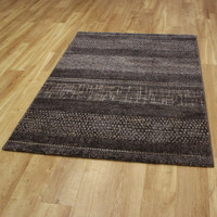 Charcoal Black Hardwearing Galleria Rug 3293