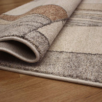 Modern Abstract Brown Grey Neutral Liberty Rug 6464