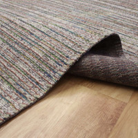 Thin Multicolour Handwoven Wool Goa Rug 4005