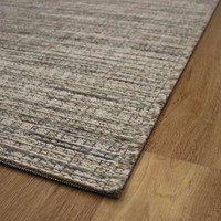 Thin White Multi Handwoven Wool Goa Rug 6003
