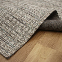Thin White Multi Handwoven Wool Goa Rug 6003