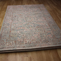 Phoenix Aqua Multicolour Traditional Rug LA400