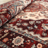 Persia Style Burgundy Rust Wool Rug Kashqai 77300