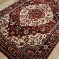 Persia Style Burgundy Rust Wool Rug Kashqai 77300
