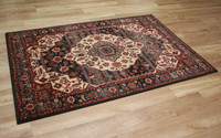 Persia Style Rust Moss Wool Rug Kashqai 77400