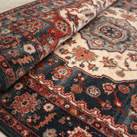 Persia Style Rust Moss Wool Rug Kashqai 77400