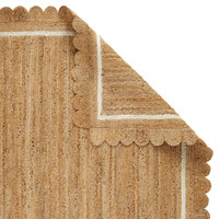 Indian Jute Naturals Border Woven Rug Runner