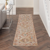 Sahar Distressed Vintage Rust Rug SHR01 Runner