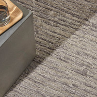 Calvin Klein Linear Stylish Grey Rug Runner