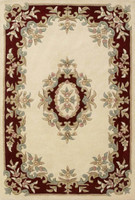 Royal Aubusson Cream Red Rug Runner