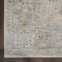 Light Grey Traditional Rug Infinite IFT01 Runner