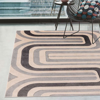 Sketch SK17 Contour Grey Retro Rug