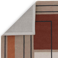 Reef Wool Rug RF20 Outline Terracotta