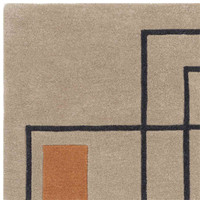 Reef Wool Rug RF20 Outline Terracotta
