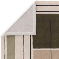 Reef Wool Rug RF21 Outline Khaki