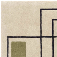 Reef Wool Rug RF21 Outline Khaki