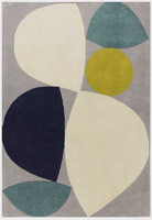 Reef Wool Rug RF25 Mid Century Teal