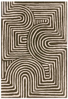 Reef Wool Rug RF30 Curve Forest Khaki