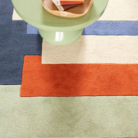 Reef Wool Rug RF33 Stacks Blue Multi