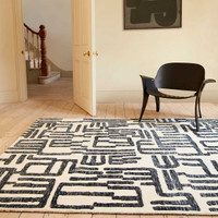 Mason Script Mono Soft Contemporary Rug