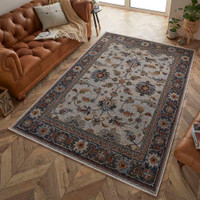Sarouk Traditional Cream Rug 53X Runner