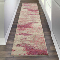 Celestial Ivory Pink CES02 Rug Runner