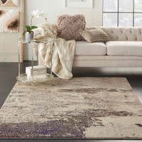 Celestial Ivory Grey CES02 Rug Runner