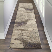 Celestial Ivory Grey CES02 Rug Runner