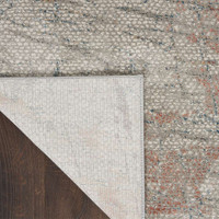 Rustic Textures RUS15 Light Grey Rust Abstract Rug Runner