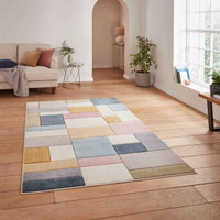 Matrix G0561 Multi Pastal Carved Rug