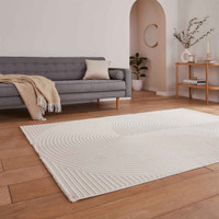 Flores 1924 Cream Washable Modern Rug